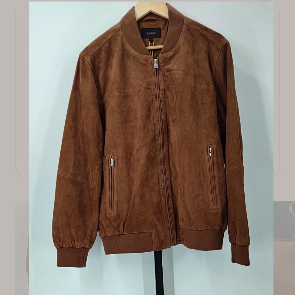 Quince Men‎ 100% Suede Bomber Jacket Dark Chestnut Brown
Outerwear L - Picture 11 of 13